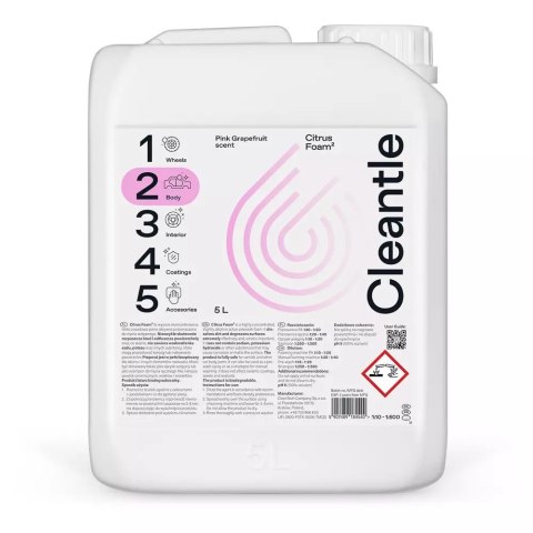 Cleantle Citrus Foam2 mocna wydajna piana aktywna 5L