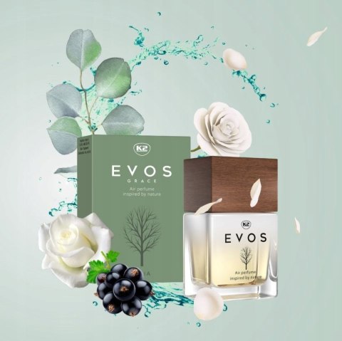 ZESTAW K2 EVOS GRACE GAIA ZAWIESZKA ZAPACHOWA EKSKLUZYWNE PERFUMY DO AUTA