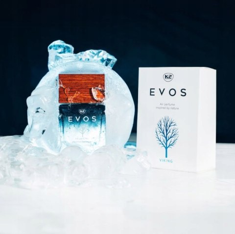 ZESTAW K2 EVOS VIKING PERFUMY DO SAMOCHODU AUTA ZAPACH FLAKON ZAWIESZKA