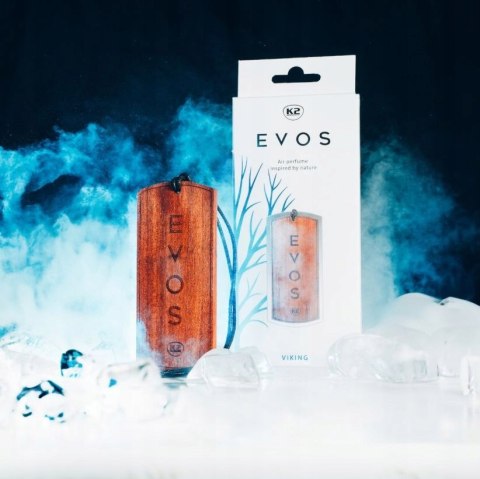ZESTAW K2 EVOS VIKING PERFUMY DO SAMOCHODU AUTA ZAPACH FLAKON ZAWIESZKA