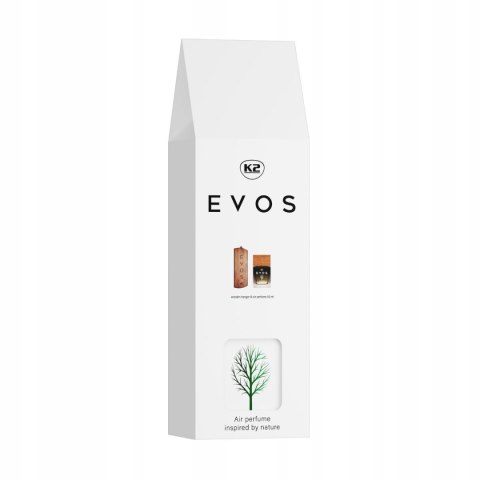 K2 EVOS HUNTER perfumy do auta zawieszka drewniana+flakon