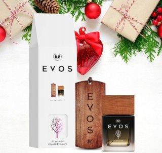 K2 EVOS UNICORN perfumy do auta zawieszka drewniana+flakon