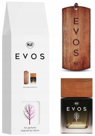 K2 EVOS UNICORN perfumy do auta zawieszka drewniana+flakon