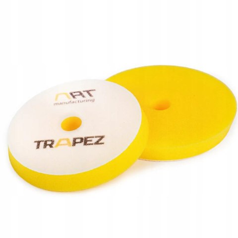 NAT Trapez DA 135mm Żółta średnia gąbka polerska do korekty One Step